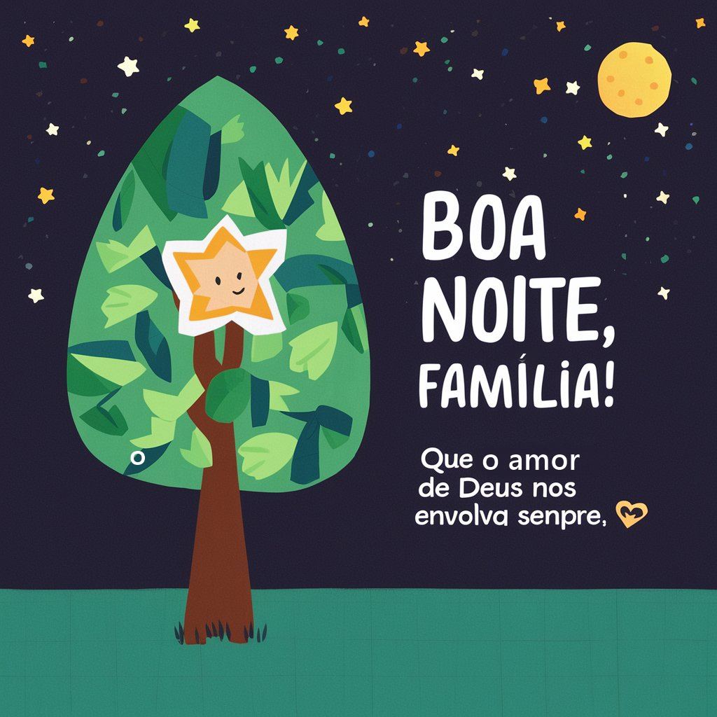 Boa noite, família! Que o amor de Deus nos envolva sempre